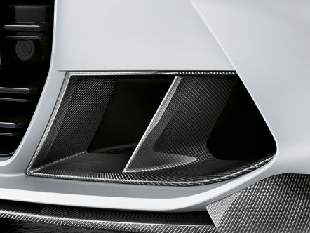 Carbon fibre front side air inlets