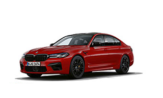 Imola Red BMW M5 Competition