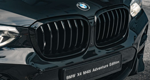 BMW Front Ornamental Grille, High-Gloss Black